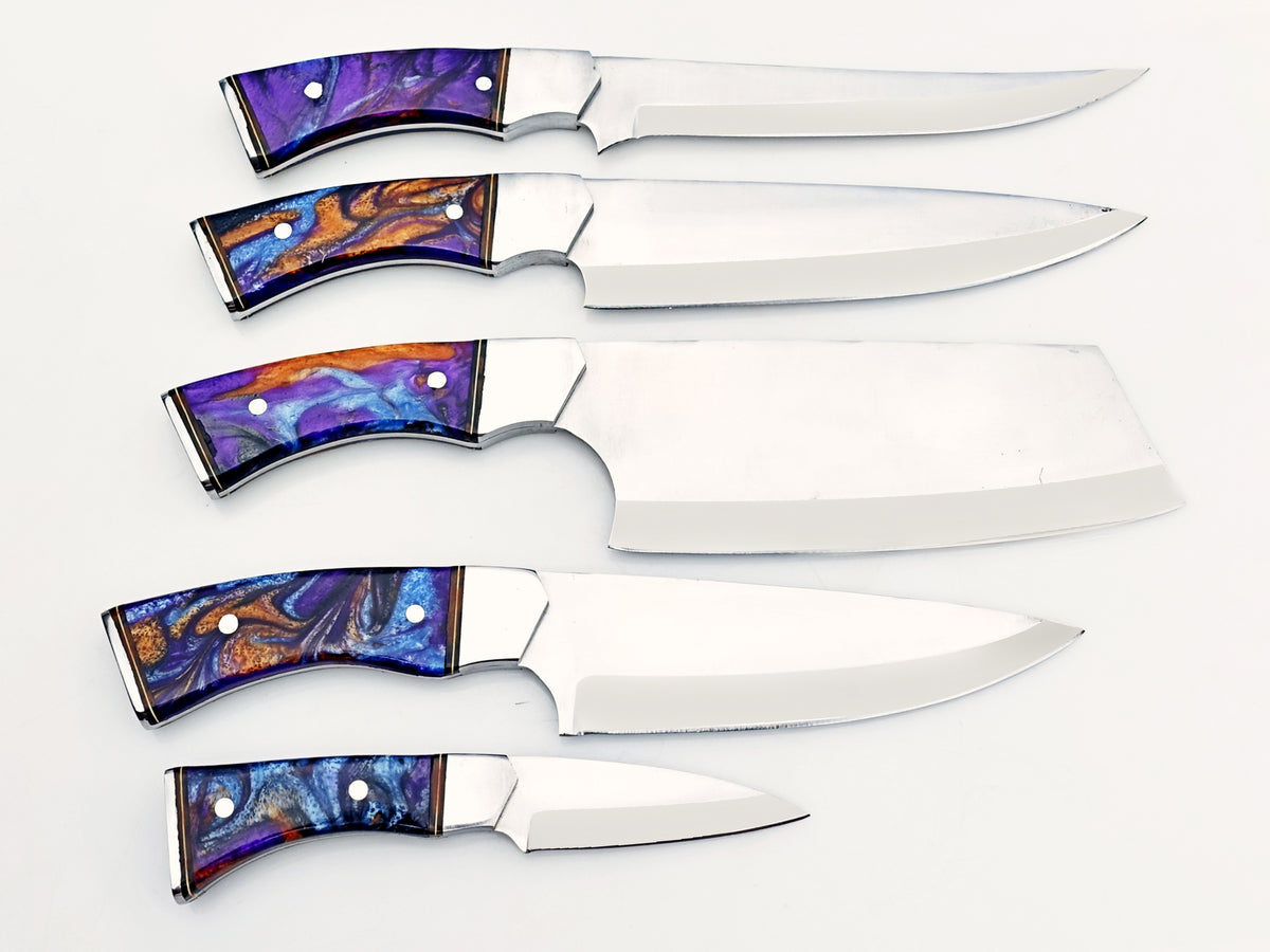 Opal 5 Piece Chef Set - Polished Stainless