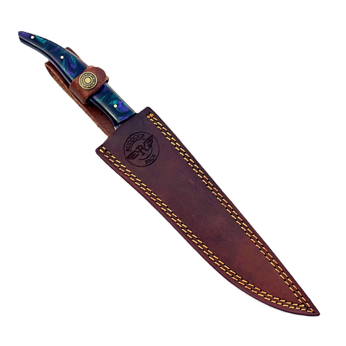 Horned Frog Fillet Knife - 7" Blade - Damascus Steel