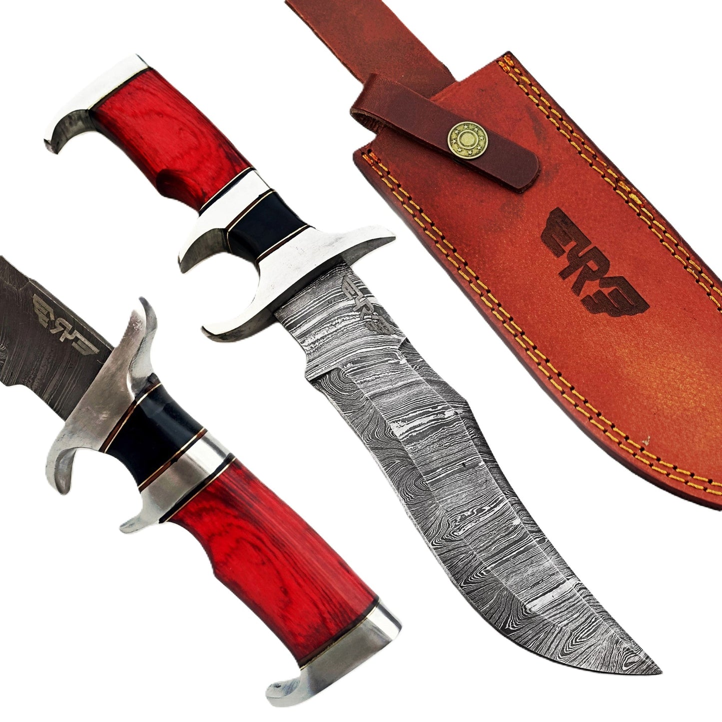 The Buccaneer Bowie Knife - Fixed Blade - Damascus Steel
