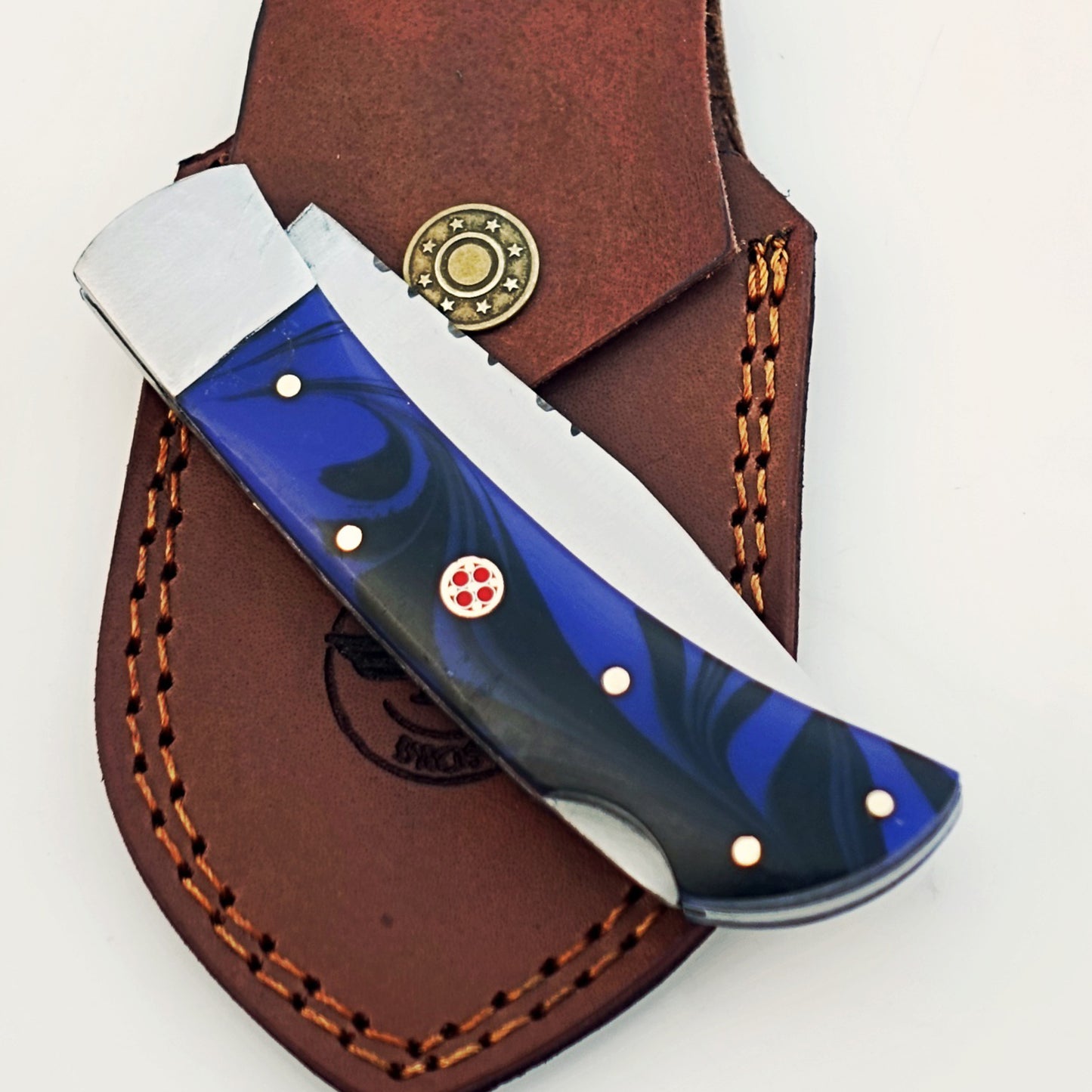 Mustang Folding Knife - Stainless Steel