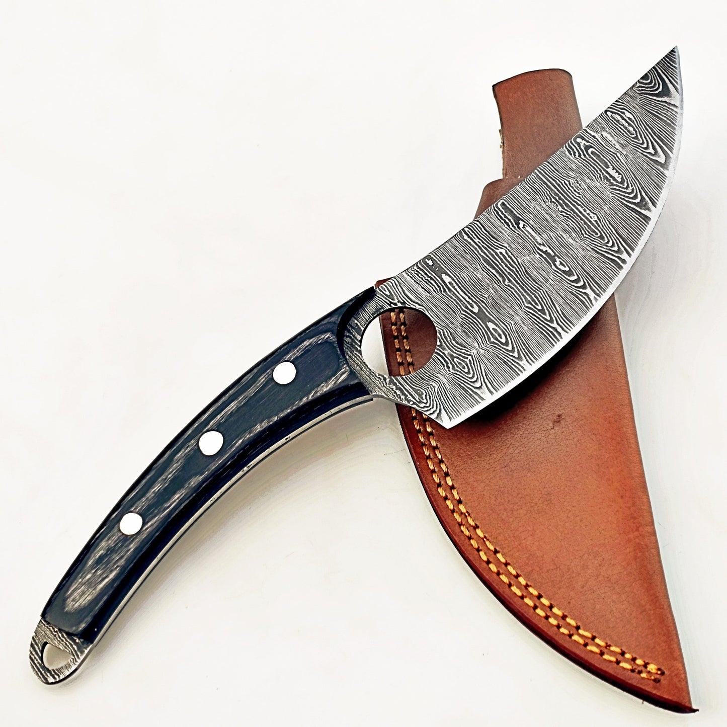 Blackwood Paring Knife - Fixed Blade - Damascus Steel
