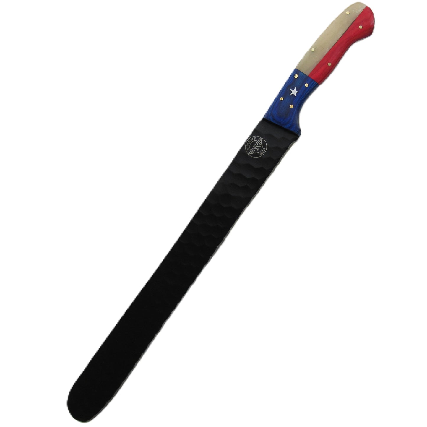 Lone Star Brisket Knife - Blackened Steel - 17" Overall Length