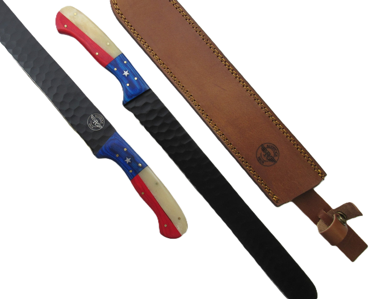 Lone Star Brisket Knife - Blackened Steel - 17" Overall Length