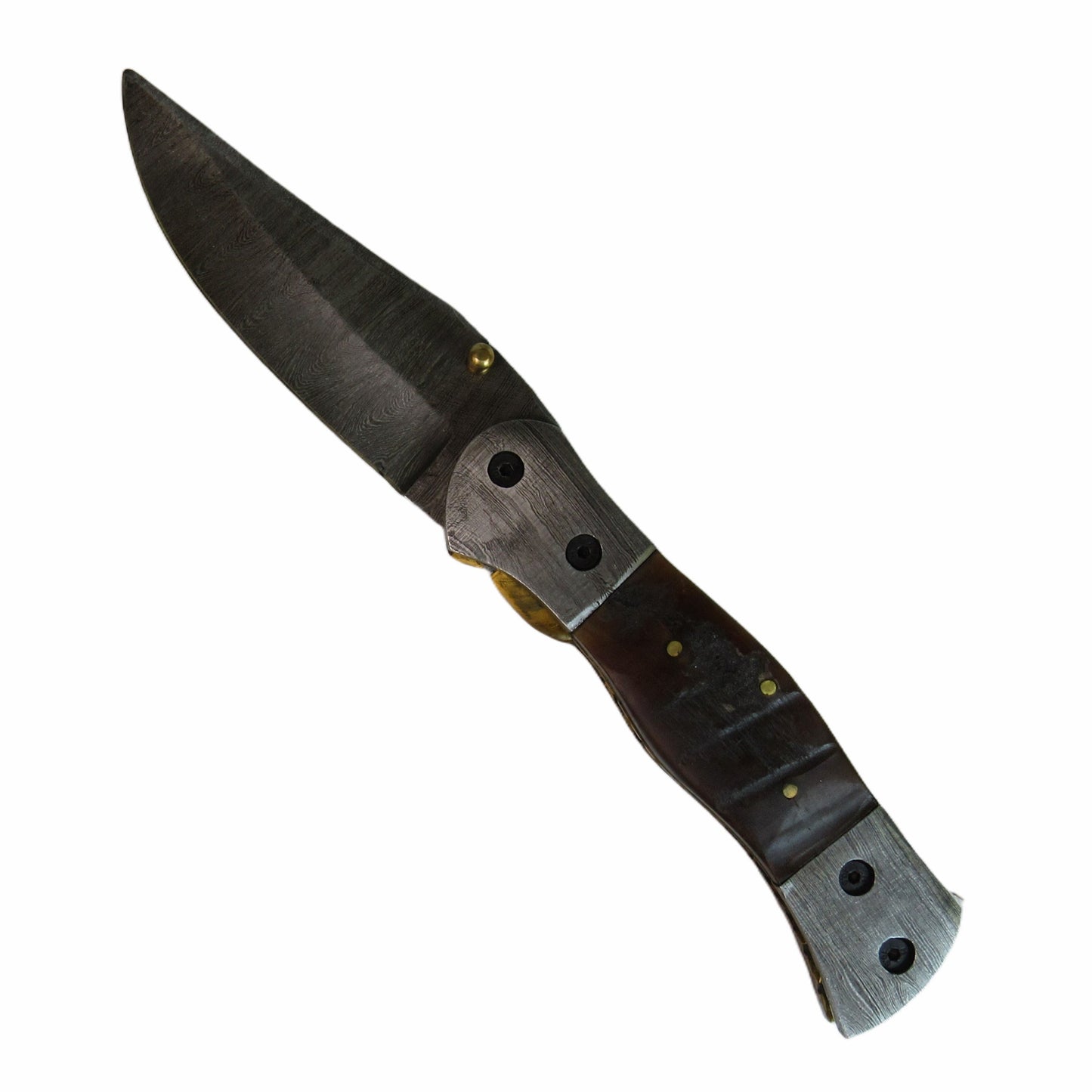 Pronghorn Folding Knife - Damascus Steel