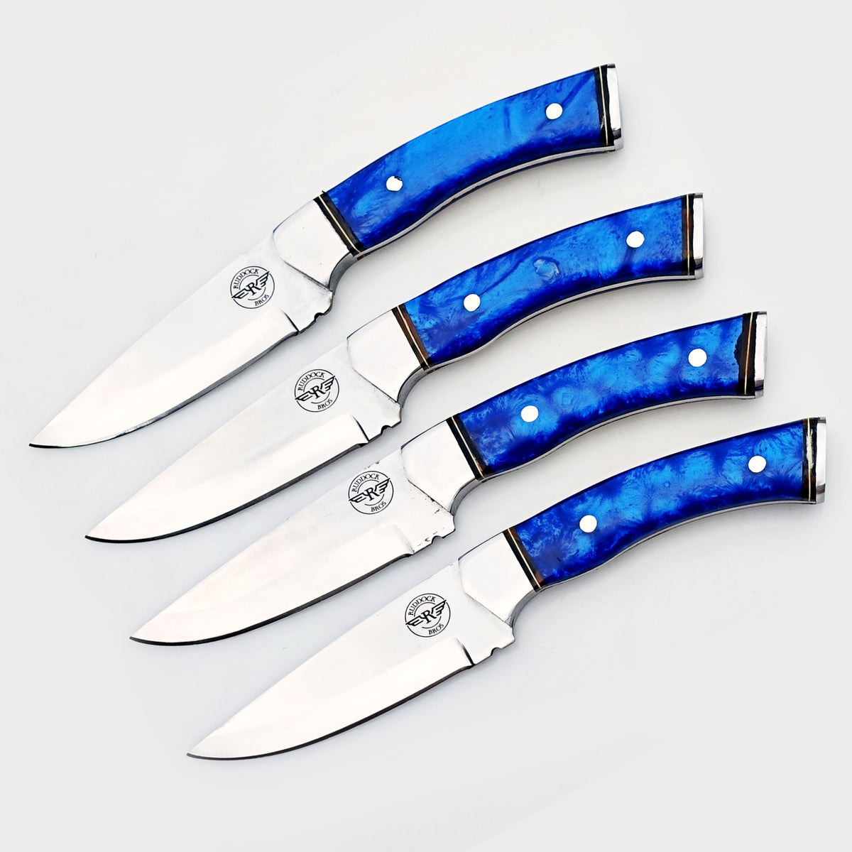 The Sapphire Steak Knife 4 Piece Set - Stainless Steel - 9"