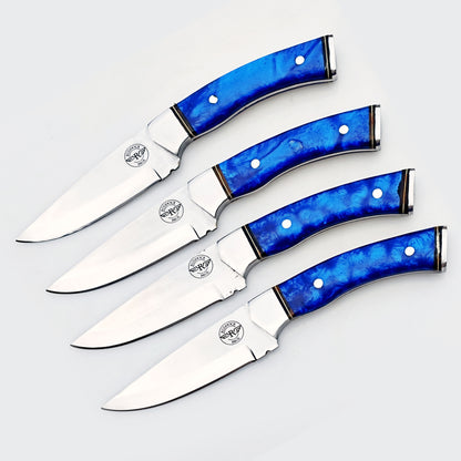 The Sapphire Steak Knife 4 Piece Set - Stainless Steel - 9"