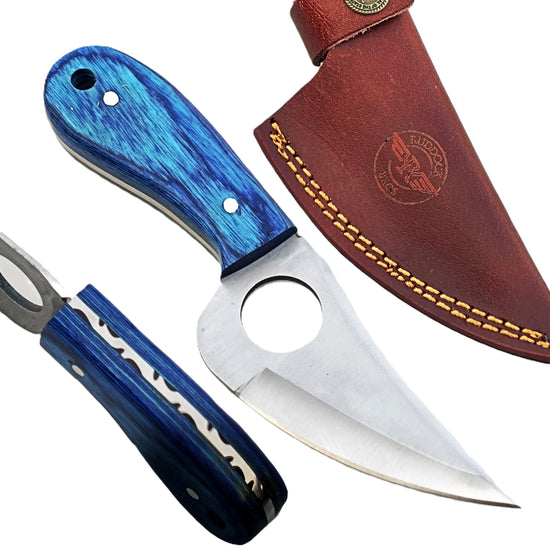 Mule Skinner Blue Knife - Fixed Blade - Stainless Steel