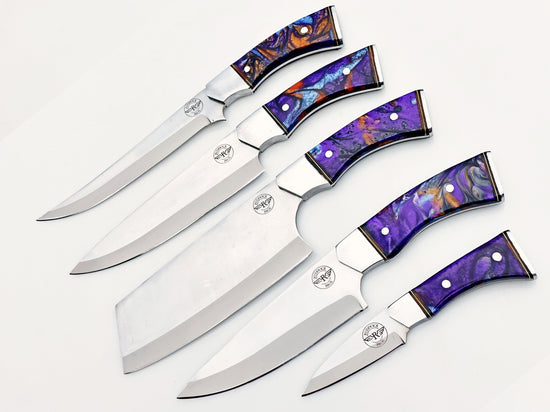 Opal 5 Piece Chef Set - Polished Stainless