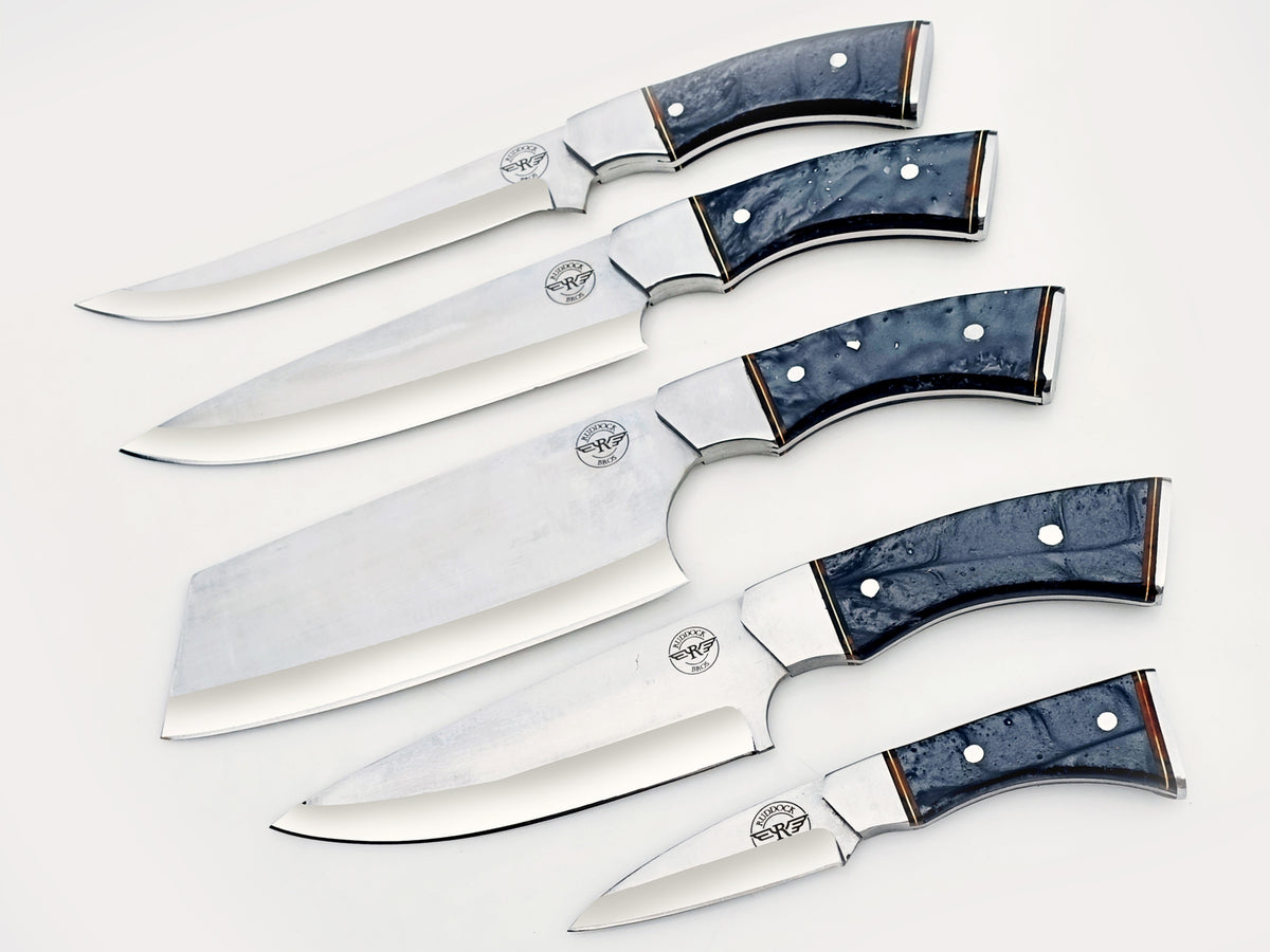 Onyx 5 Piece Chef Set - Polished Stainless