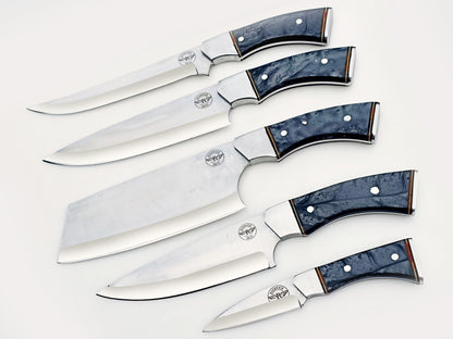 Onyx 5 Piece Chef Set - Polished Stainless