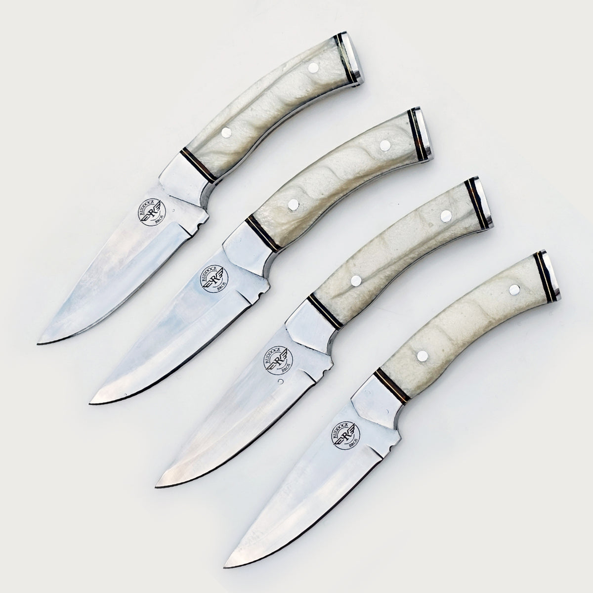 Pearl Steak Knife 4 Piece Set - Stainless Steel - 9"