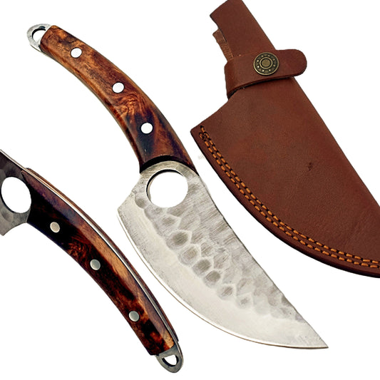 Rosewood Paring Knife - Fixed Blade - Stainless Steel