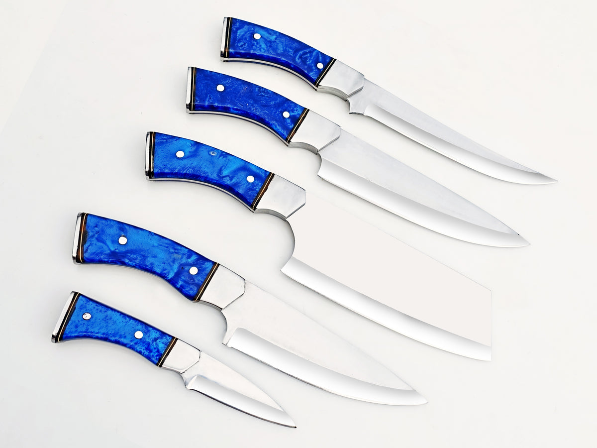 Sapphire 5 Piece Chef Set - Polished Stainless