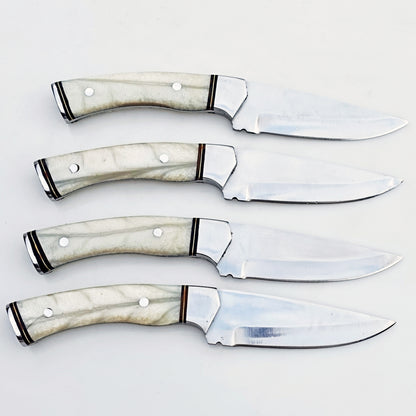 Pearl Steak Knife 4 Piece Set - Stainless Steel - 9"