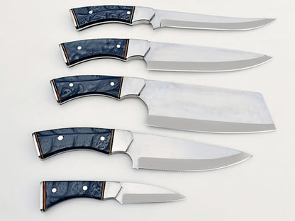 Onyx 5 Piece Chef Set - Polished Stainless