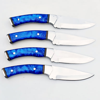 The Sapphire Steak Knife 4 Piece Set - Stainless Steel - 9"