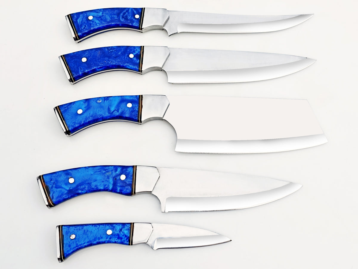 Sapphire 5 Piece Chef Set - Polished Stainless