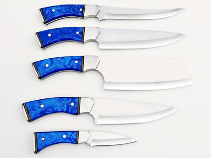 Sapphire 5 Piece Chef Set - Polished Stainless