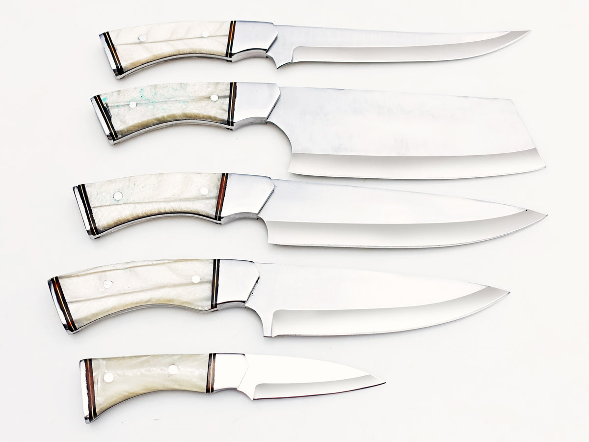 Pearl 5 Piece Chef Set - Polished Stainless