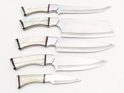 Pearl 5 Piece Chef Set - Polished Stainless