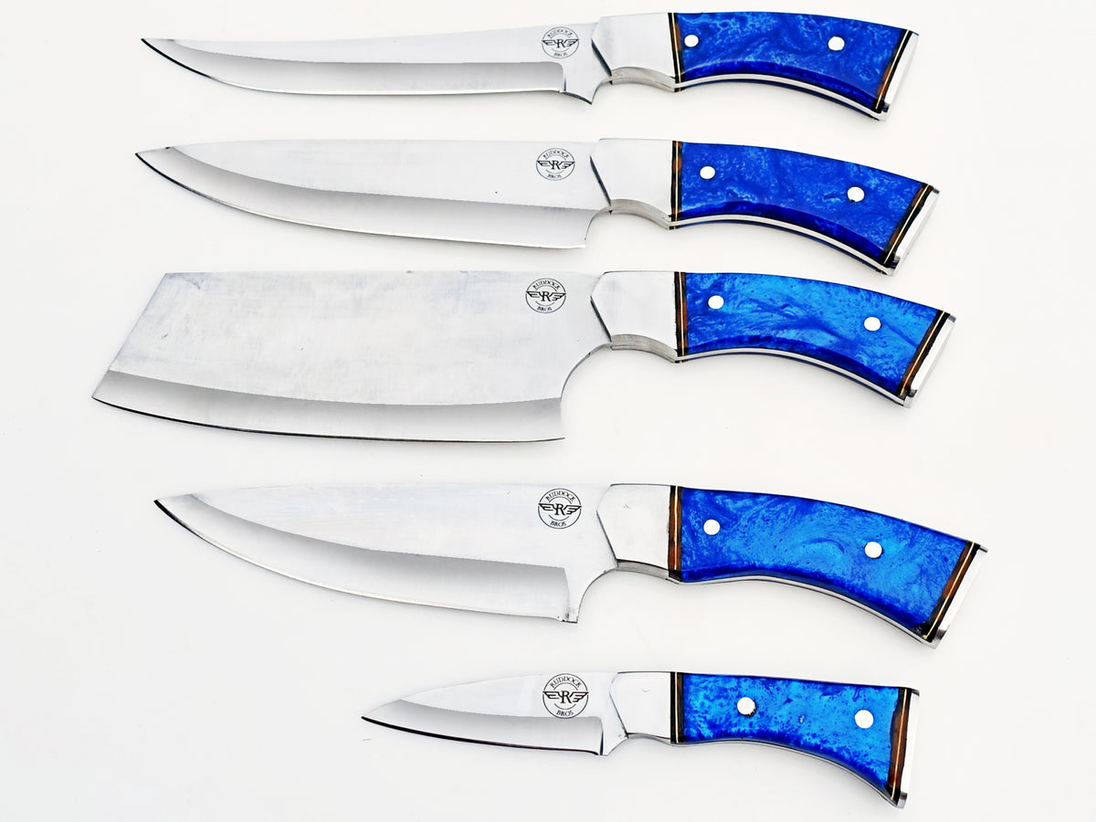 Sapphire 5 Piece Chef Set - Polished Stainless