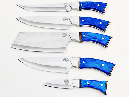 Sapphire 5 Piece Chef Set - Polished Stainless