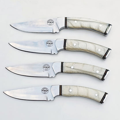 Pearl Steak Knife 4 Piece Set - Stainless Steel - 9"