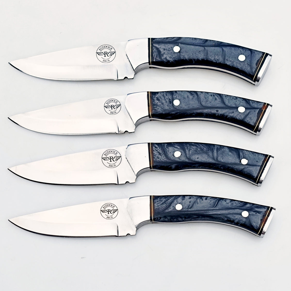 The Onyx Steak Knife 4 Piece Set - Stainless Steel - 9"