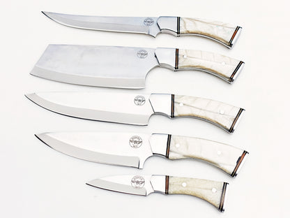 Pearl 5 Piece Chef Set - Polished Stainless
