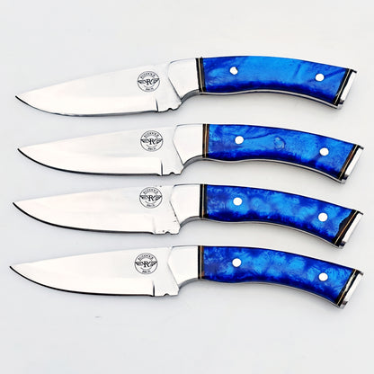 The Sapphire Steak Knife 4 Piece Set - Stainless Steel - 9"