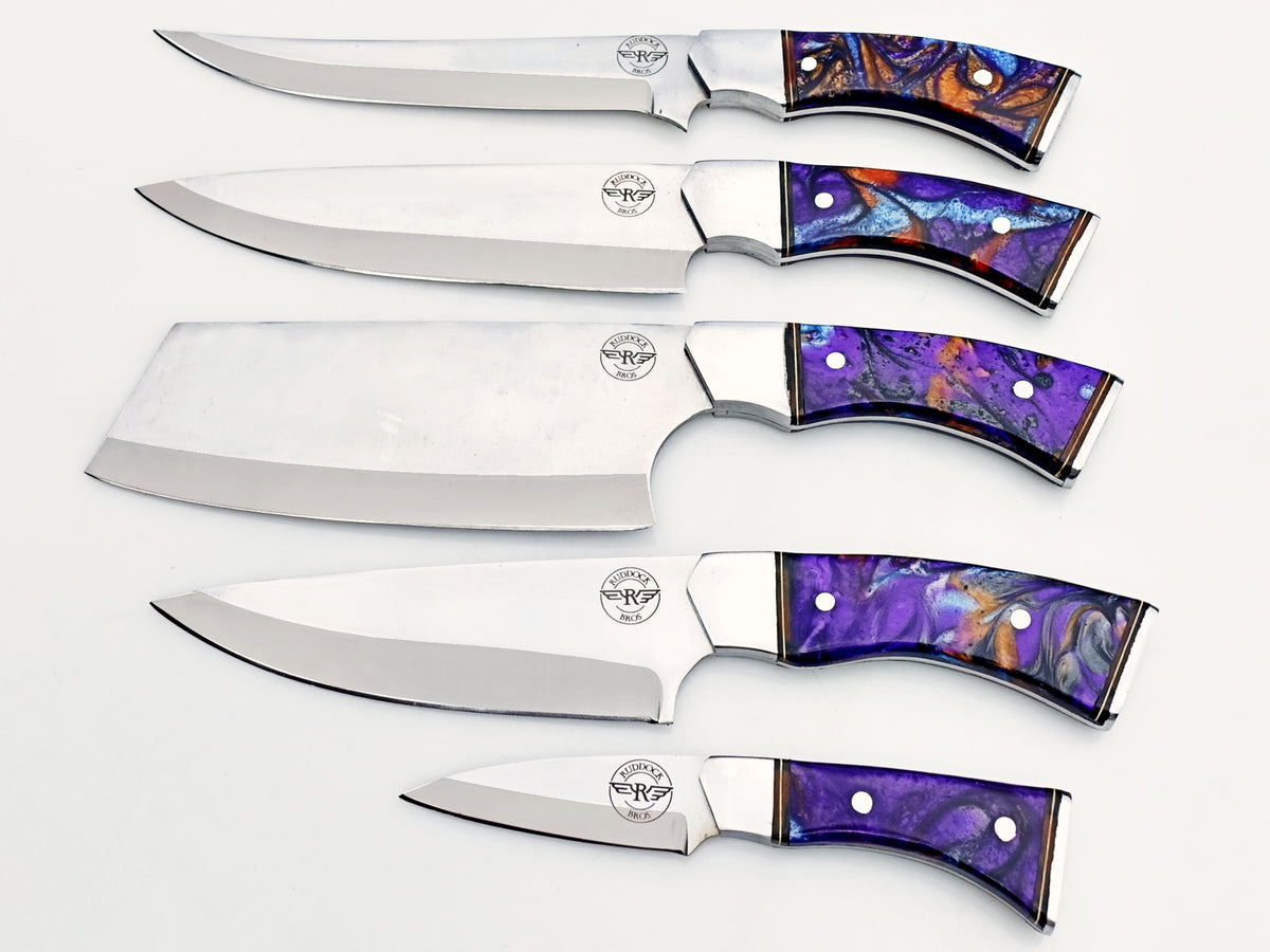 Opal 5 Piece Chef Set - Polished Stainless