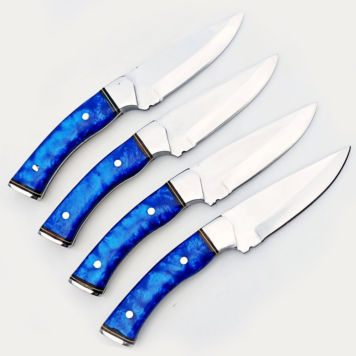 The Sapphire Steak Knife 4 Piece Set - Stainless Steel - 9"