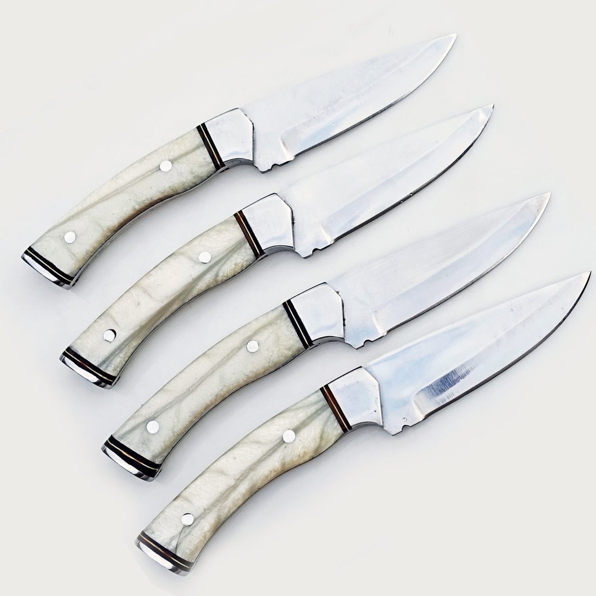 Pearl Steak Knife 4 Piece Set - Stainless Steel - 9"