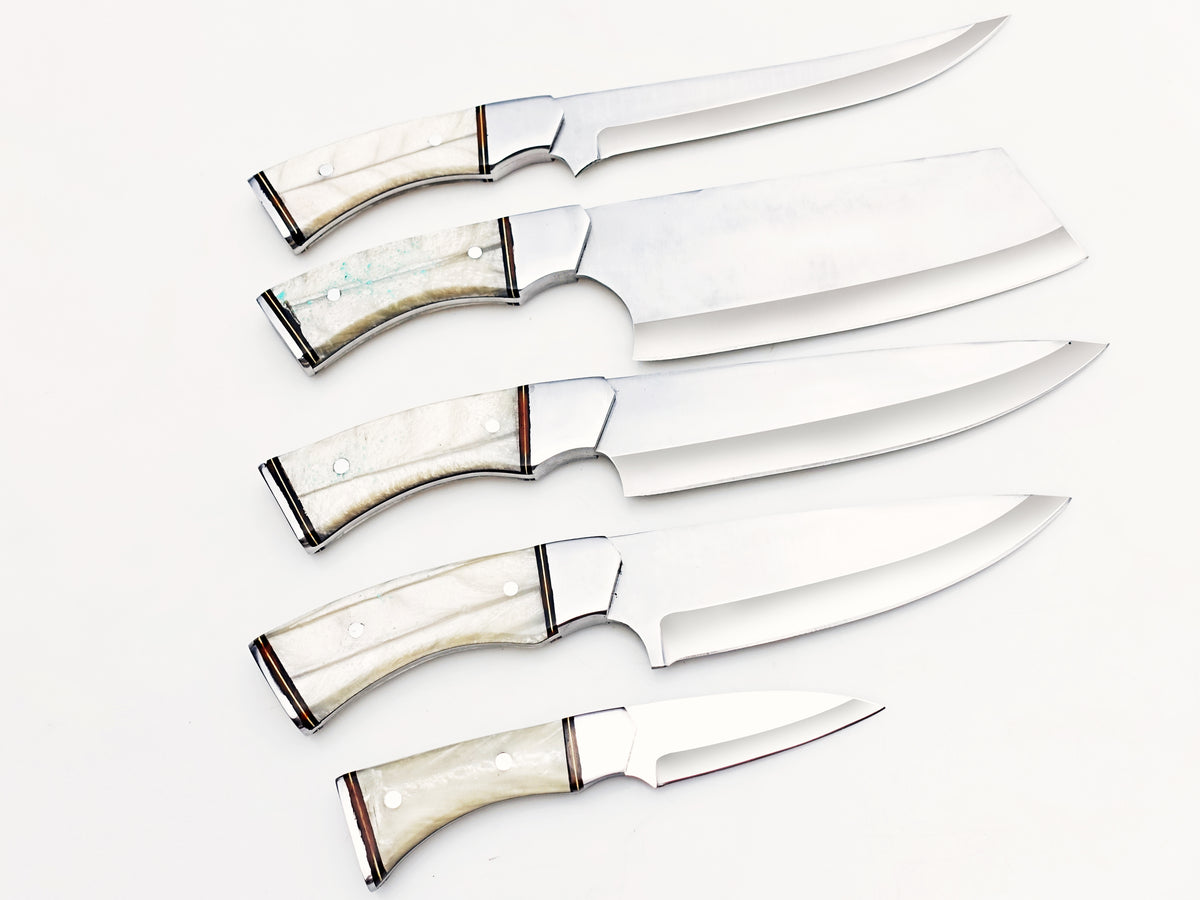 Pearl 5 Piece Chef Set - Polished Stainless