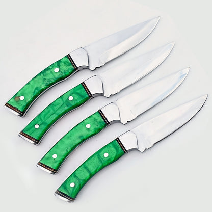 The Shamrock Steak Knife 4 Piece Set - Stainless Steel - 9"