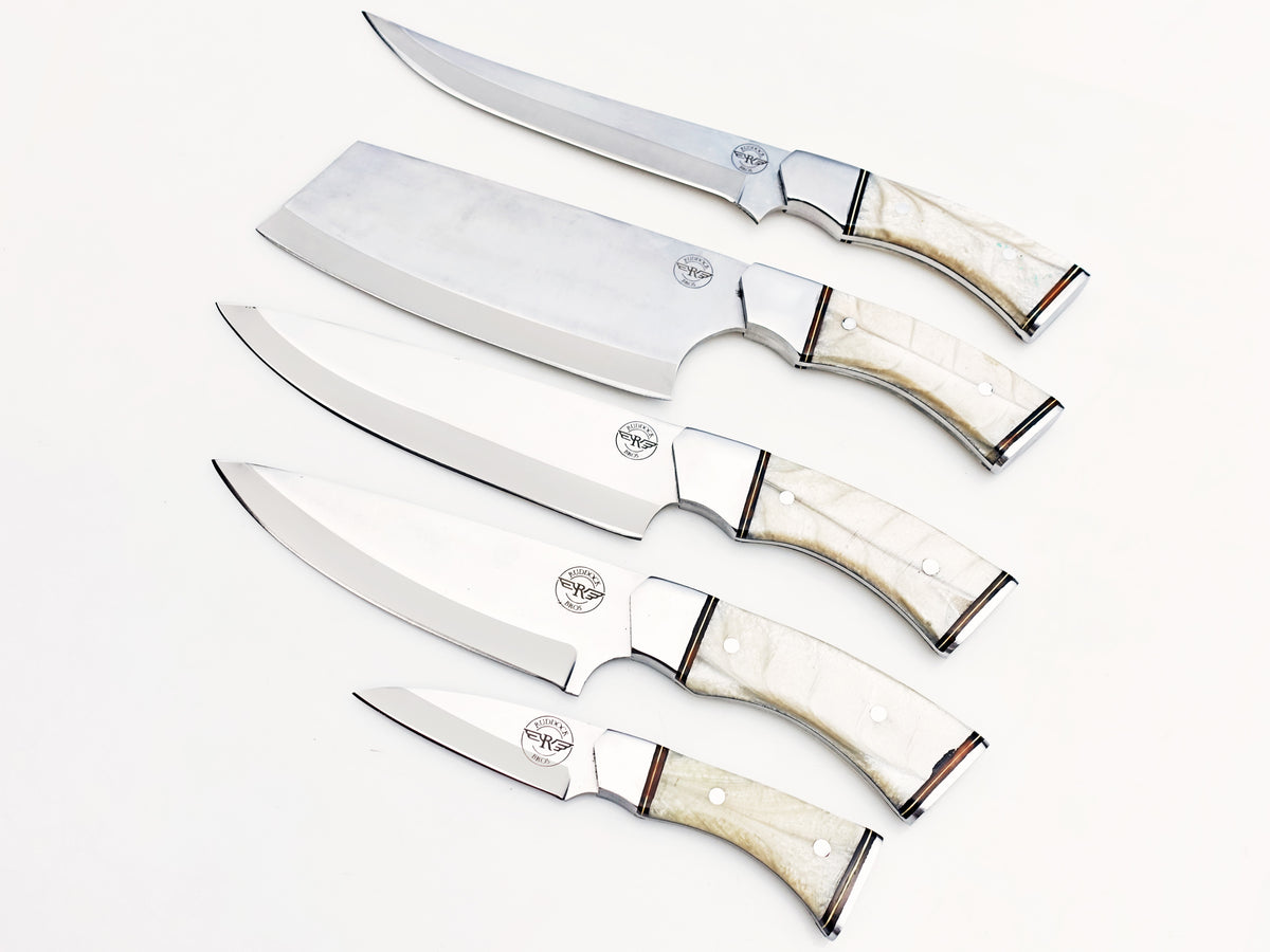 Pearl 5 Piece Chef Set - Polished Stainless
