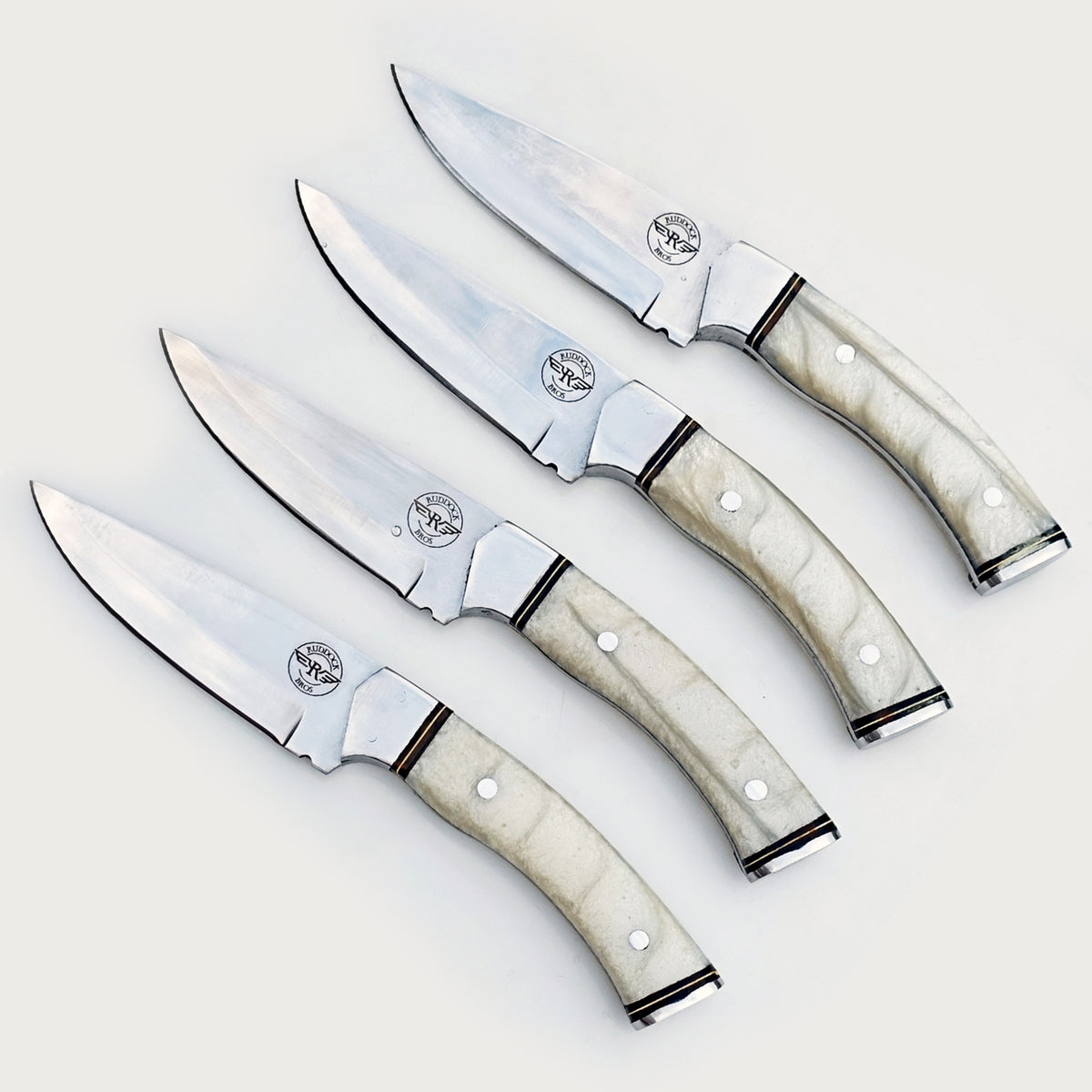 Pearl Steak Knife 4 Piece Set - Stainless Steel - 9"