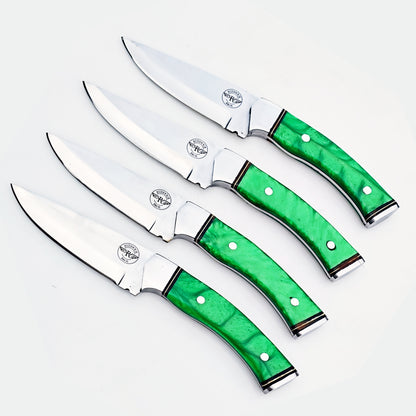 The Shamrock Steak Knife 4 Piece Set - Stainless Steel - 9"