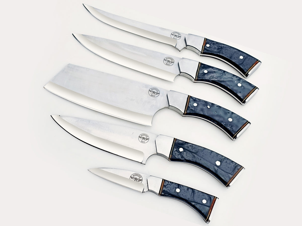 Onyx 5 Piece Chef Set - Polished Stainless