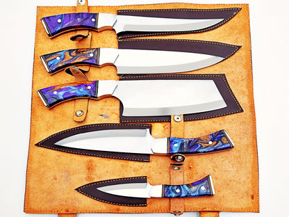 Opal 5 Piece Chef Set - Polished Stainless