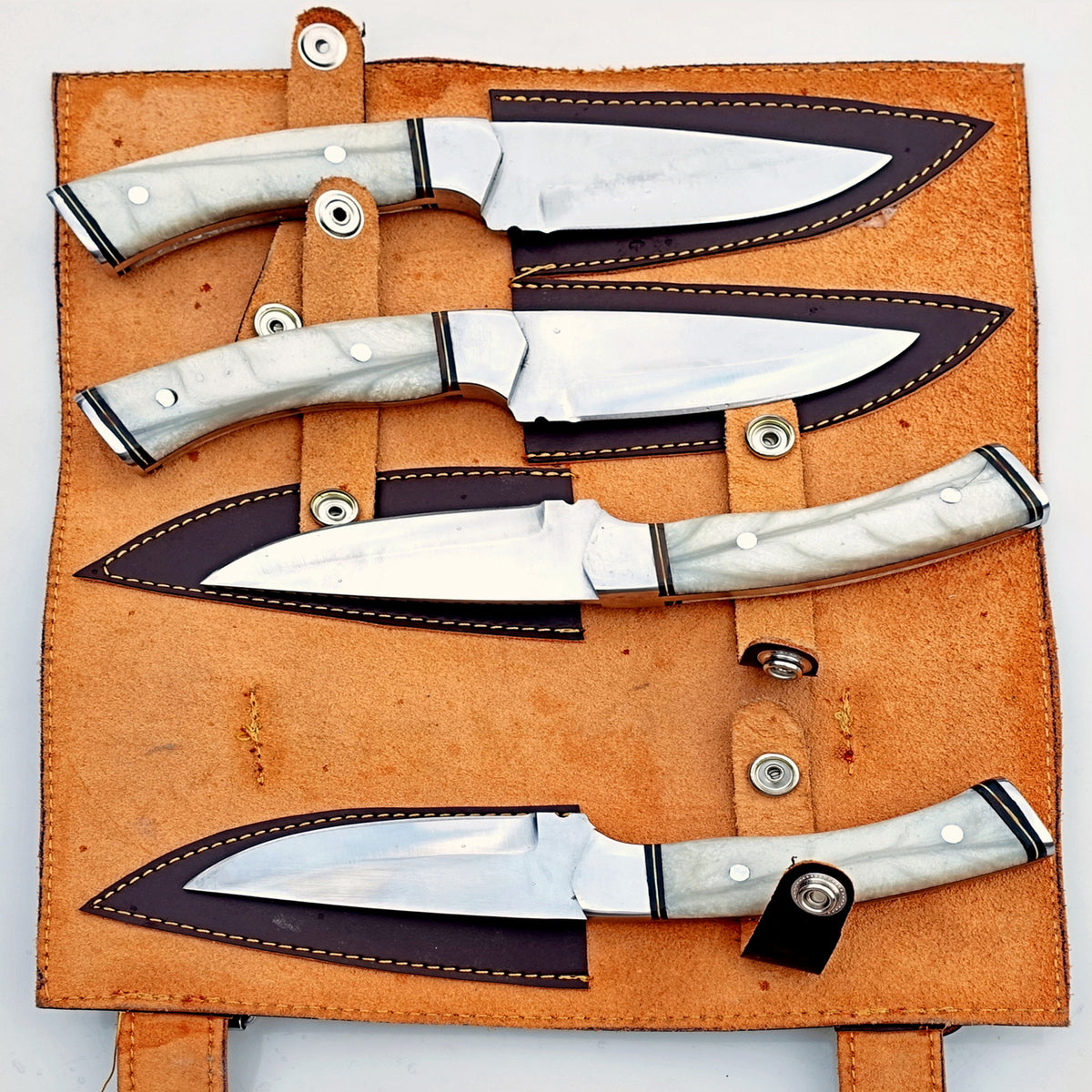 Pearl Steak Knife 4 Piece Set - Stainless Steel - 9"