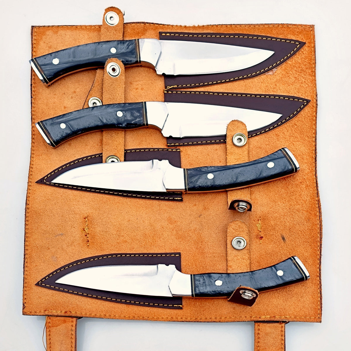 The Onyx Steak Knife 4 Piece Set - Stainless Steel - 9"