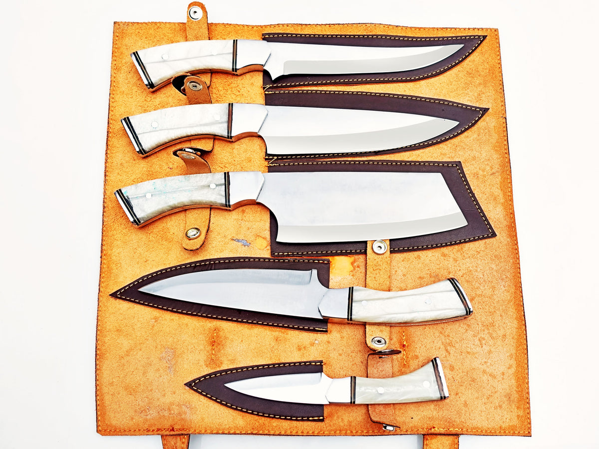 Pearl 5 Piece Chef Set - Polished Stainless