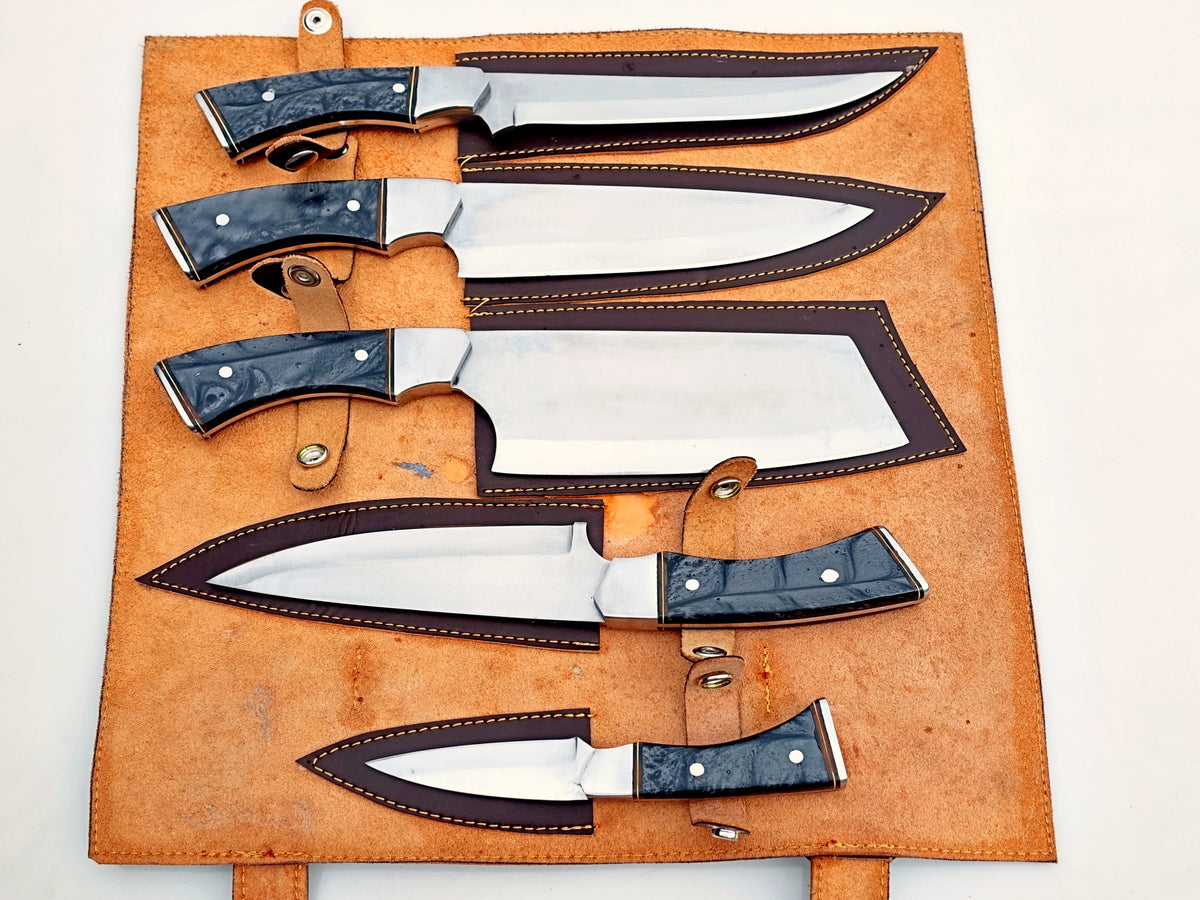 Onyx 5 Piece Chef Set - Polished Stainless