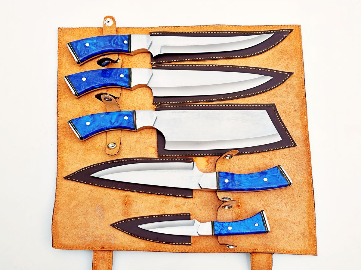 Sapphire 5 Piece Chef Set - Polished Stainless