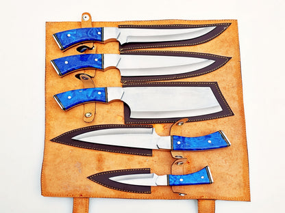 Sapphire 5 Piece Chef Set - Polished Stainless