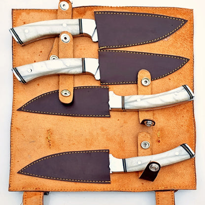 Pearl Steak Knife 4 Piece Set - Stainless Steel - 9"