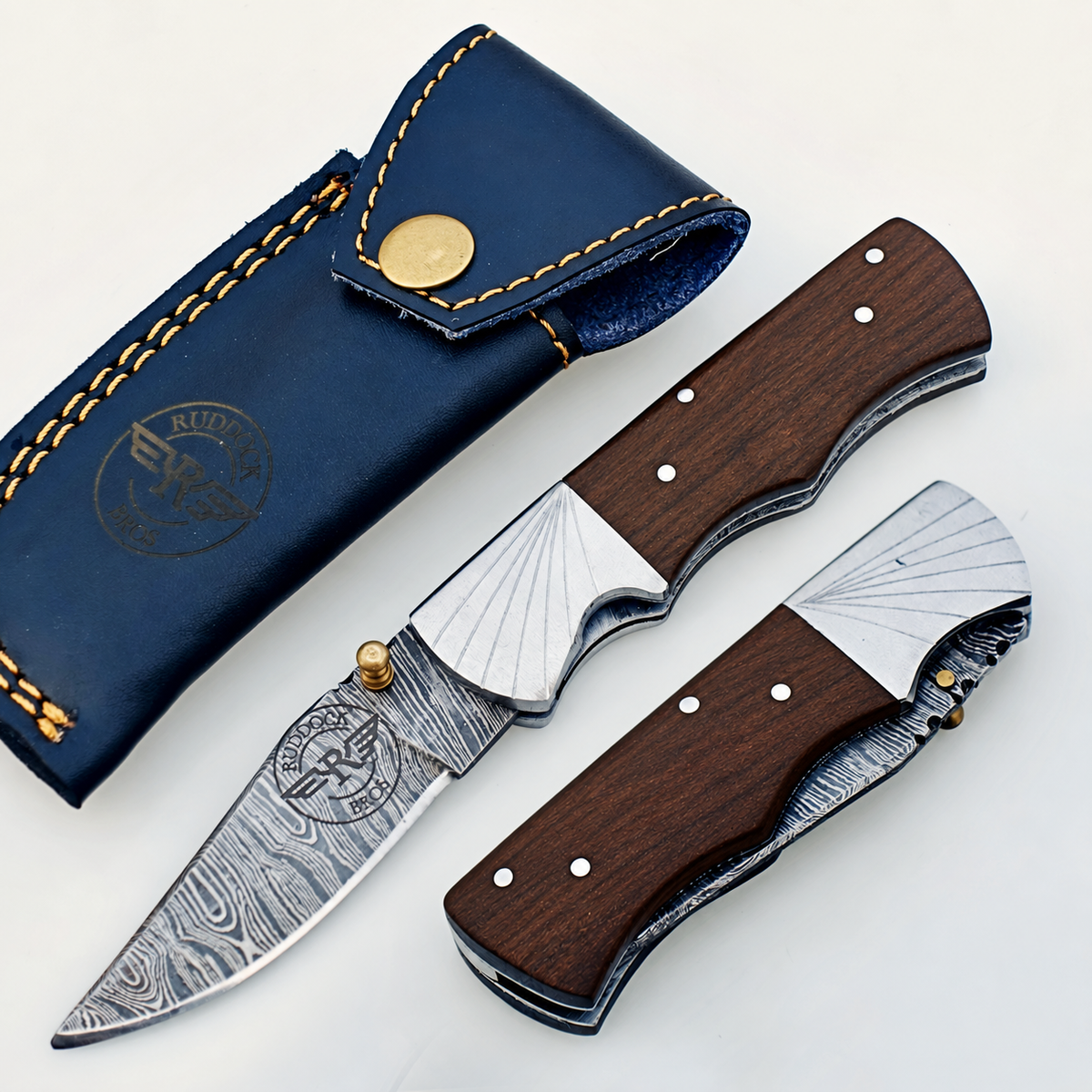 Wally Folding Knife Damascus – Premium Sharp EDC Pocket Blades