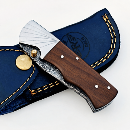 Wally Folding Knife Damascus – Premium Sharp EDC Pocket Blades