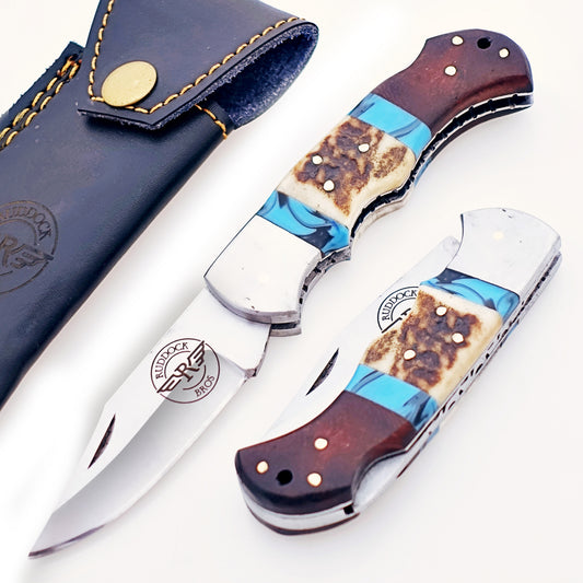 The Gunslinger Folding Knife - Stainless Steel  In Stock Soon!!